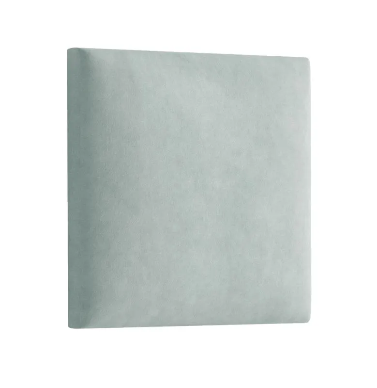 Panneaux rembourrés, lot de 10, Couleur : Vert clair, Revêtement : Velours, dimensions : 50 x 40 cm