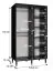 Armoire au design épuré Jotunheimen 267, couleur : blanc - dimensions : 208 x 120,5 x 62 cm (h x l x p)