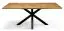 Table de salle à manger Taranaki 03 en chêne sauvage massif huilé - Dimensions : 140 x 90 cm (L x P)