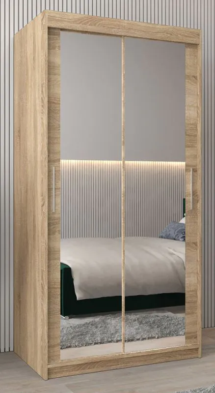 100 cm de large Armoire avec 5 casiers et 2 portes | Couleur : Chêne Sonoma Abbildung