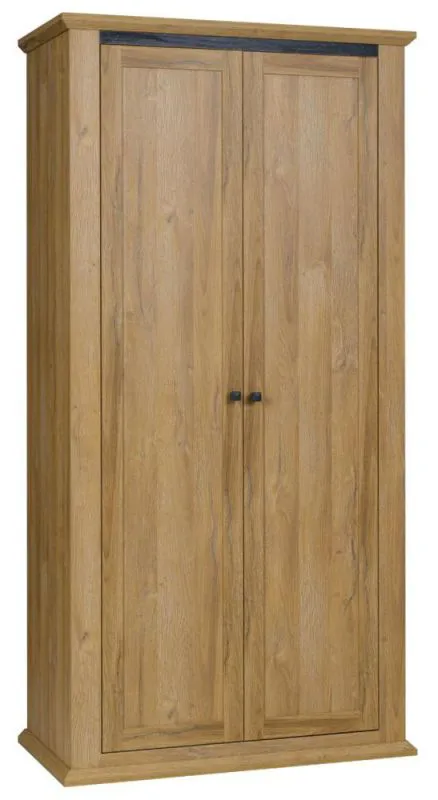 Chambre à coucher - Armoire, Couleur: Chêne - Dimensions: 200 x 100 x 54 cm (H x L x P) Abbildung