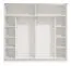 Penderie large à portes coulissantes Kule 07 | Blanc élégant | 2 tringles | 10 compartiments | 210 x 217 x 62,5 cm