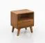 Ensemble de chambre à coucher J Engordany / 5 pièces / Couleur : Chêne rustique / Hêtre massif / Laqué / 2 tables de chevet / 1 lit double avec tête de lit robuste / 1 commode / 1 armoire