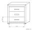 Commode Kundiawa 05 | Chêne Sonoma clair et foncé | 85 x 80 x 40 cm | Design moderne