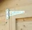 Abri à vélos avec plancher, garage à vélos, cabane de jardin, naturel - Abri de jardin en éléments, Surface au sol : 2,11 m², Toit plat, Double porte en bois massif