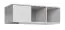 Étagère à suspendre / étagère murale Alwiru 11, couleur : blanc pin / gris - 34 x 120 x 22 cm (h x l x p)
