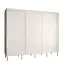 Grande armoire à portes coulissantes avec 10 compartiments Jotunheimen 71, couleur : blanc - Dimensions : 208 x 250,5 x 62 cm (H x L x P)