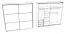 Armoire à portes coulissantes / armoire Sabadell 12, couleur : blanc / blanc brillant - 222 x 229 x 64 cm (H x L x P)