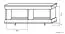 Table basse Wewak 11, couleur : chêne Sonoma - Dimensions : 120 x 60 x 49 cm (L x P x H)
