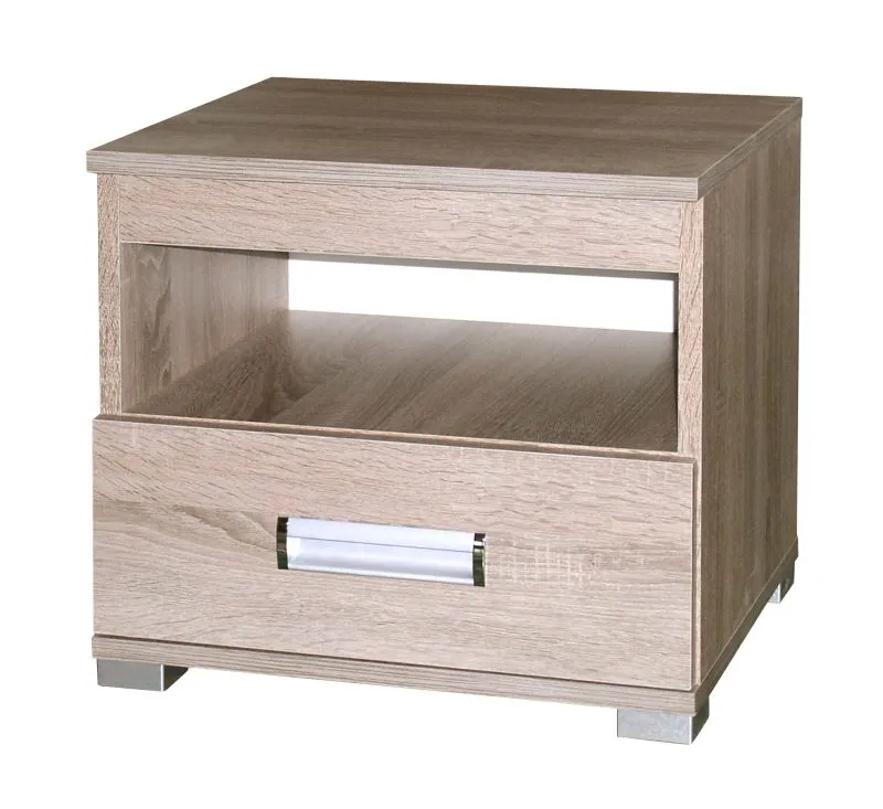 Table de chevet Kikori 10 | chêne Sonoma | 45 x 50 x 40 cm | Design moderne et espace optimisé