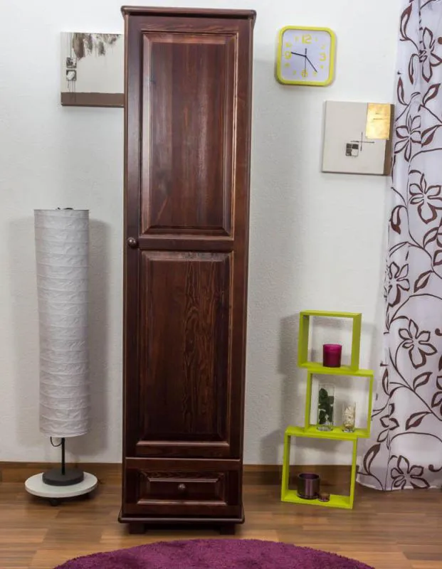 Armoire multi-usages d'angle Pin massif, Couleur: Chêne 190x47x60 cm Abbildung