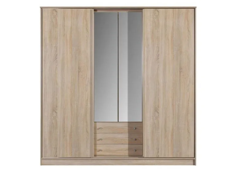 Armoire de chambre à coucher Chêne Sonoma 205x200x62 cm Abbildung