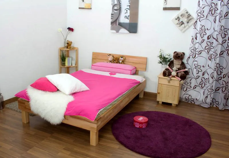 Lit Futon Coeur de Hêtre 120 x 200 cm huilé Abbildung