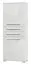 Armoire Garim 48, Couleur : Blanc brillant - Dimensions : 194 x 76 x 35 cm (H x L x P)