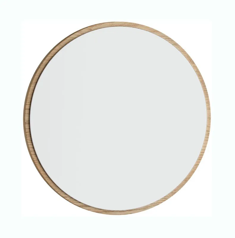 Miroir / Rond / Couleur : Chêne / 42 x 8 x 42 cm / Pour bureau 20