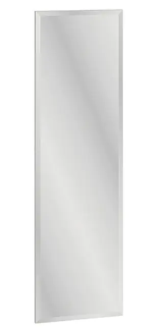 Miroir Knoxville 26, Couleur : Pin blanc - Dimensions : 136 x 40 x 2 cm (H x L x P)