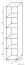Étagère Garut 19, couleur : Chêne de Sonoma - Dimensions : 194 x 40 x 40 cm (H x L x P)