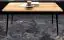 Table basse Rolleston 07 chêne sauvage massif huilé - Dimensions : 90 x 90 x 48 cm (L x P x H)