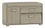 Banc avec espace de rangement / armoire à chaussures Pamanukan 22, couleur : Chêne de Sonoma - Dimensions : 52 x 90 x 38 cm (H x L x P)