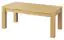 Table basse Skradin 26, Couleur : Chêne, massif partiel - Dimensions : 120 x 60 x 50 cm (L x P x H)
