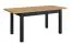 Elégante table de salle à manger extensible Temerin 35, 135-175 x 80 cm, Chêne doré Craft / Noir mat, 135-175 x 80 cm, extensible jusqu'à 175 cm, beaucoup de surface et d'espace