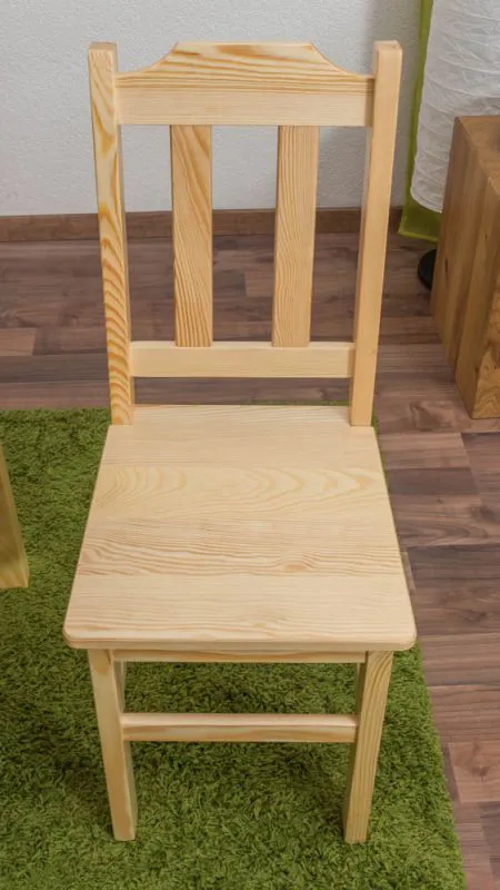 Chaise en bois de pin massif, naturel Junco 248 - 91 x 35 x 44 cm (H x L x P)