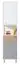 Chambre de jeunes - Armoire Burdinne 05, Couleur : Blanc / Chêne / Gris - Dimensions : 190 x 45 x 40 cm (H x L x P)