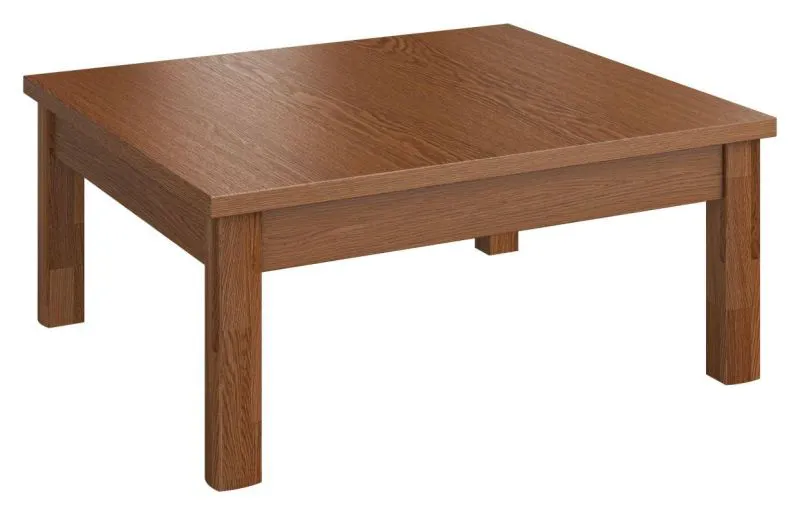 Table de salon Chêne massif partiel Couleur: Noix 40x90x90 cm Abbildung