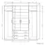 Armoire à portes battantes / penderie Sepatan 08, couleur : Chêne de Sonoma - Dimensions : 210 x 200 x 60 cm (H x L x P)