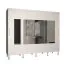 Grande armoire avec suffisamment d'espace de rangement Jotunheimen 287, couleur : blanc - dimensions : 208 x 250,5 x 62 cm (h x l x p)