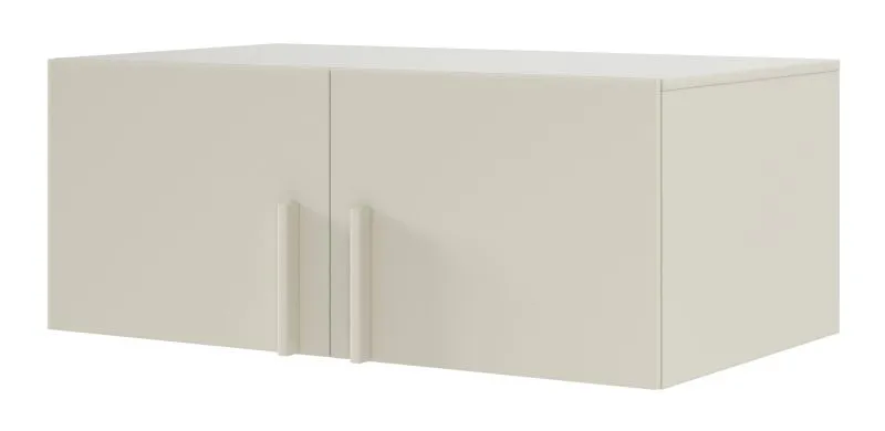 Rehausse pour armoire Edegem 03 / chants ABS / Couleur : Cachemire / 100 x 61 x 40 cm / 2 portes / 1 grand compartiment
