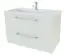 Meuble lavabo Nadiad 25, couleur : blanc brillant - 50 x 81 x 39 cm (H x L x P)