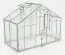 Serre - Serre Radicchio XL4, parois : verre trempé 4 mm, toit : 6 mm HKP multiparois, surface au sol : 4,40 m² - Dimensions : 150 x 290 cm (lo x la)