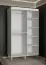 Armoire étroite à cinq compartiments Jotunheimen 15, couleur : blanc - Dimensions : 208 x 120,5 x 62 cm (H x L x P)