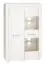 Vitrine Ullerslev 05, Couleur : Pin blanc - Dimensions : 140 x 92 x 40 cm (H x L x P), avec 2 portes et 8 compartiments