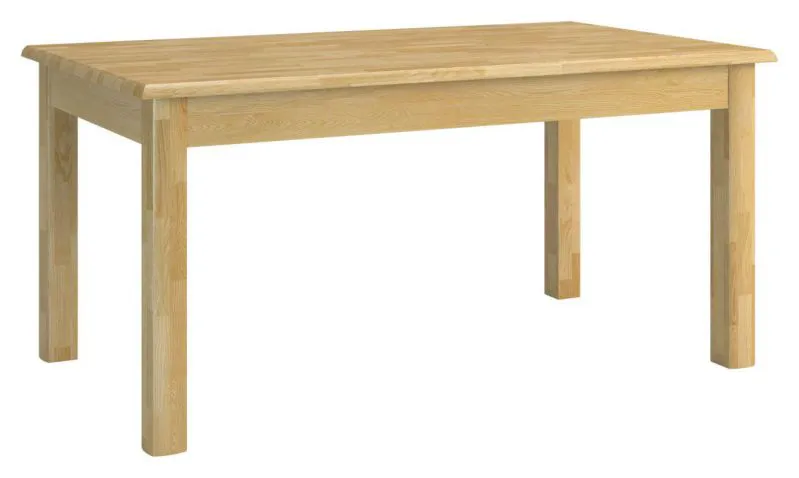 Bois massif Table 160x90 cm Chêne, Extensible jusqu'à 250, Couleur: Naturel Abbildung