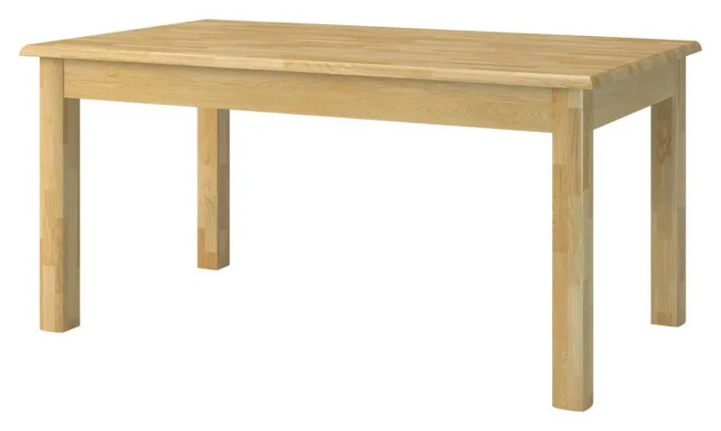 Table à manger 160x90 cm Chêne massif, Extensible jusqu'à 360 cm, Couleur: Naturel Abbildung