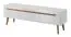 Meuble TV 3 tiroirs | Chêne Riviera et Blanc | 160 x 40 cm | Design moderne et fonctionnel