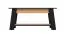 Table basse design Potra 01 | Pieds noirs | Chêne Artisan / Noir Mat | 46,5 x 101 x 54,5 cm