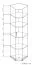 Armoire / meuble d'angle Lorengau 30, couleur : chêne Sonoma - Dimensions : 202 x 60 x 60 cm (H x L x P)
