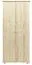 Pin-Armoire Top Qualité Bois massif Naturel 195x84x59 cm Abbildung