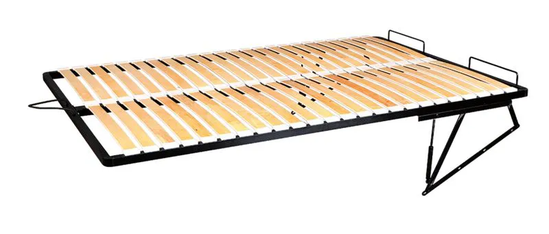 Sommier à lattes relevable pour lit simple / lit d'appoint - Surface de couchage : 140 x 200 cm (l x L)