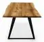 Table de salle à manger Taranaki 05 en chêne sauvage massif huilé - Dimensions : 160 x 90 cm (L x P)