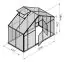 Serre - Serre Rucola XL4, parois : verre trempé 4 mm, toit : 6 mm HKP multiparois, surface au sol : 4,40 m² - Dimensions : 150 x 290 cm (lo x la)