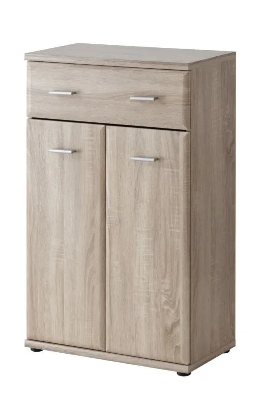 Commode Bratteli 15 | Chêne Sonoma | 96 x 60 x 32 cm | 3 compartiments, design moderne