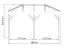 Pavillon Borba en bois de douglas non traité - Dimensions : 290 x 490 cm (L x l)