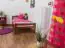 Lit d'enfant / lit d'adoléscent "Easy Premium Line" K1/2n, en hêtre massif laqué rouge cerisier - couchette : 90 x 190 cm