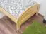 Lit simple / lit d'appoint en bois de pin massif, naturel 88, avec sommier à lattes - Surface de couchage 90 x 200 cm