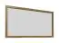 Miroir Selun 16, couleur : chêne brun foncé - 85 x 123 x 7 cm (h x l x p)