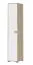 Armoire penderie chambre enfant Benjamin 16 | 1 porte battante | Hêtre/Blanc | 236 x 44 x 56 cm